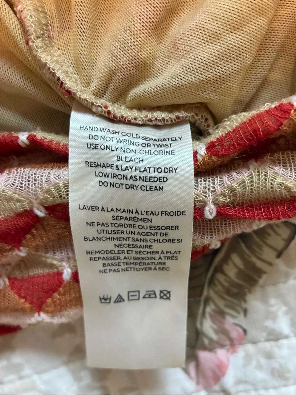 Free People New Love  Strawberry 🍓 Combo Ruched Cami